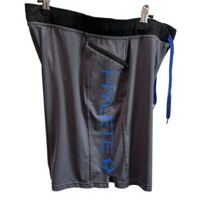 Hylete Gray and Blue Board Shorts Quick-Drying Athletic Design